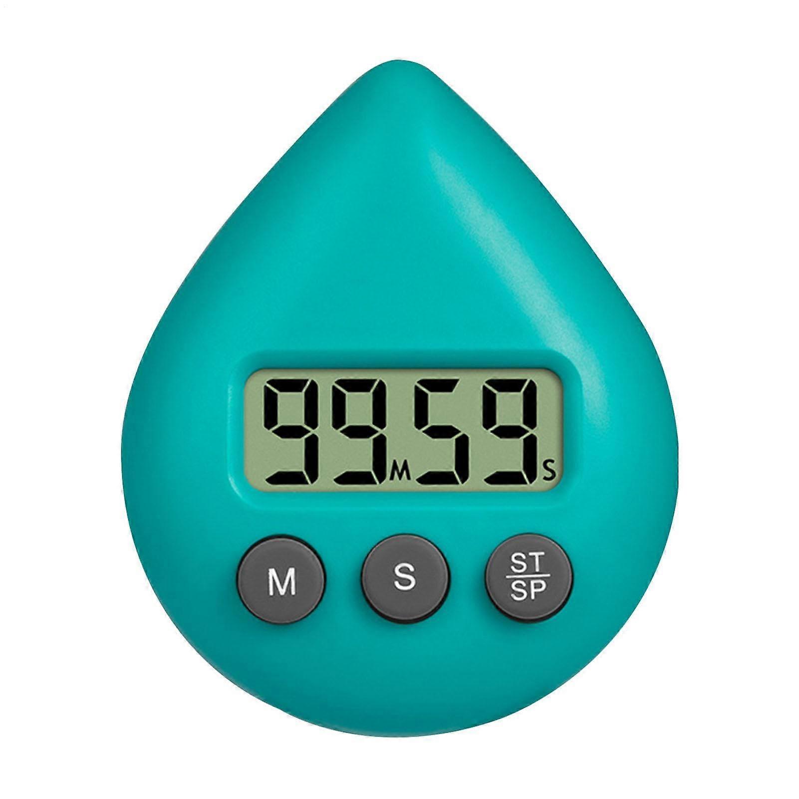 Kitchen Timer Digital Shower Timer Water Drop Shape With Screen Display Countdown Alarm Energy Saver For Shower Use