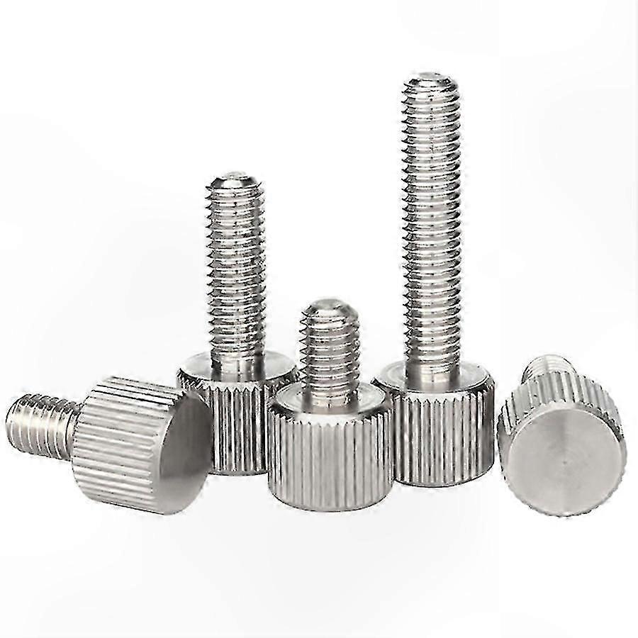 Laposfejű szárnyas csavarok, recézett rozsdamentes acél csavarok M3 M4 M5 M6, 20db rögzítőelem barkácsprojektekhez és szerszámokhoz