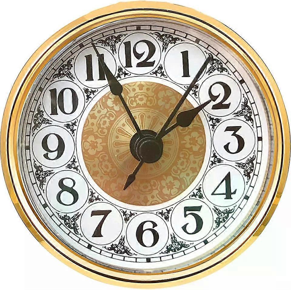 Mini Quartz Clock Insert, 2.8 Inch Round 70mm Quartz Movement Miniature Clock