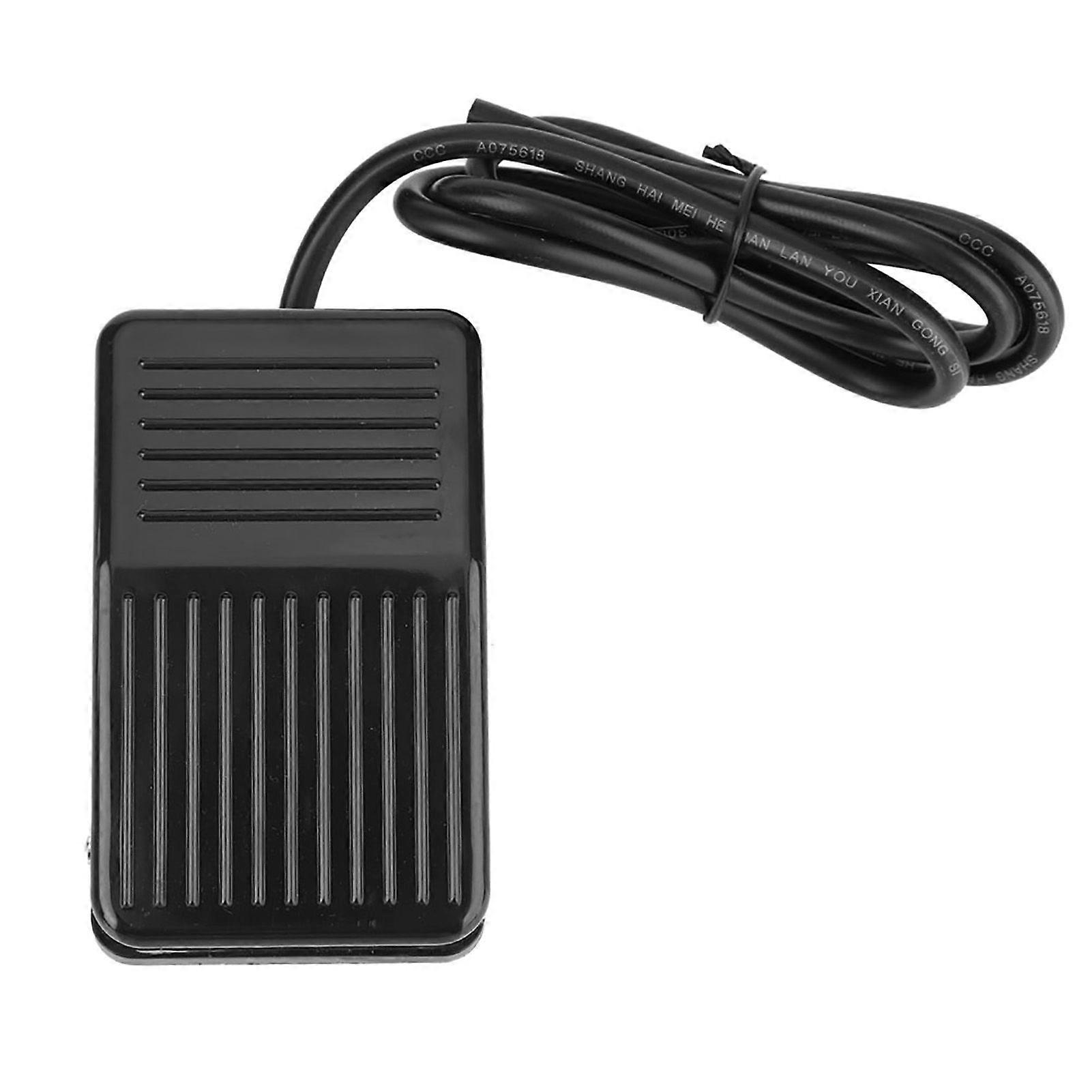 Pédale de commande momentanée antidérapante TFS-01 250 V CA 10 A, interrupteur noir (1 m)