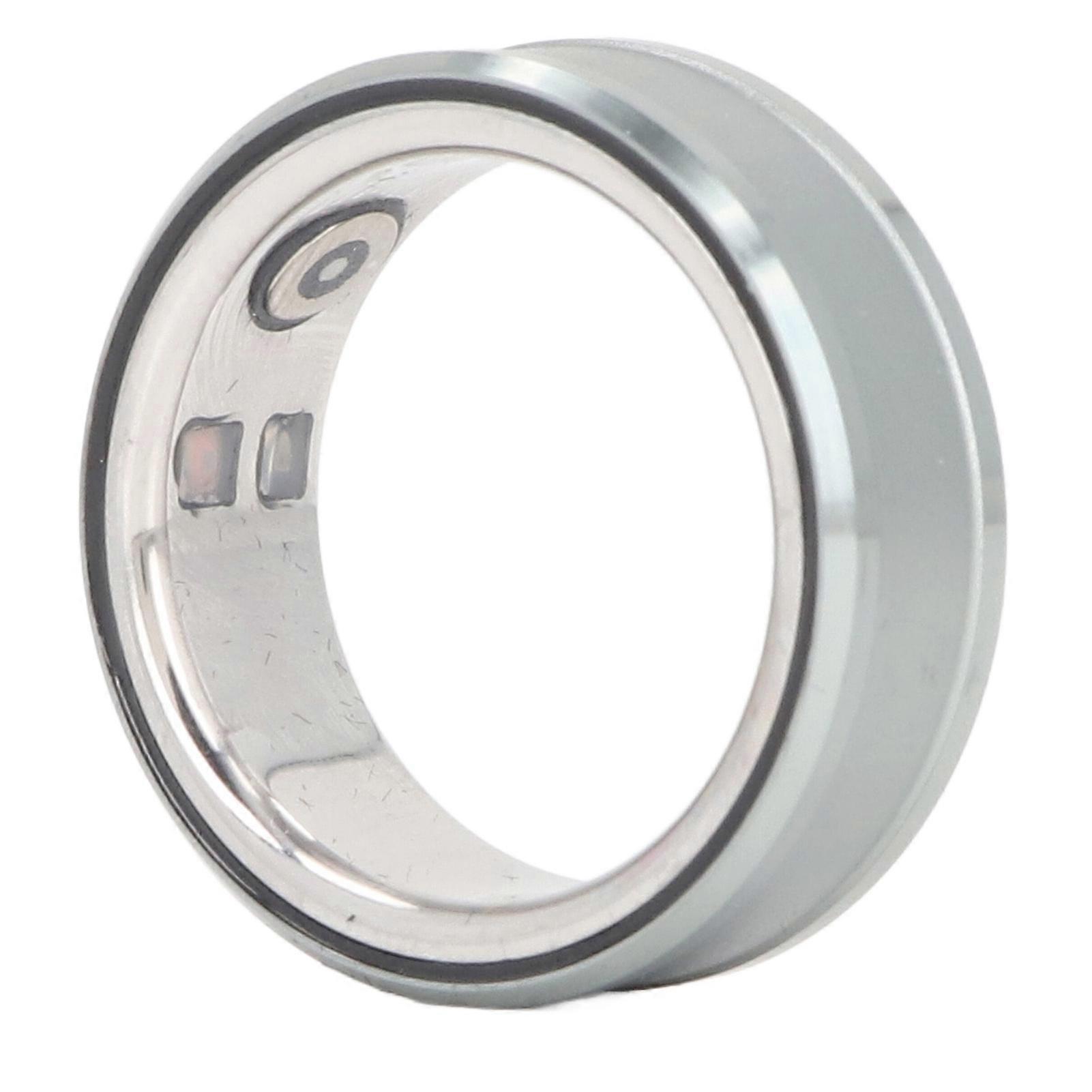 Smart Health Ring IP68 Waterproof Step Counter Sleep Tracker Silver