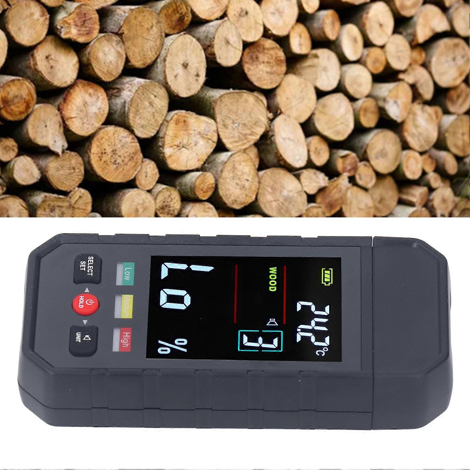 Wood Moisture Meter 2-in-1 LCD Digital Detector 130x67x27.5mm