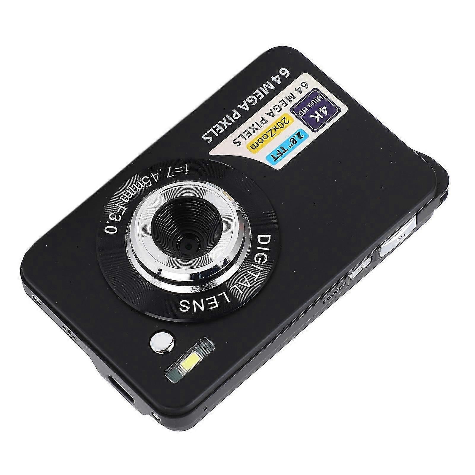 4K UHD 64MP Vlogging Camera - 20X Zoom, Autofocus, 2.8" Screen, Portable & Easy Use