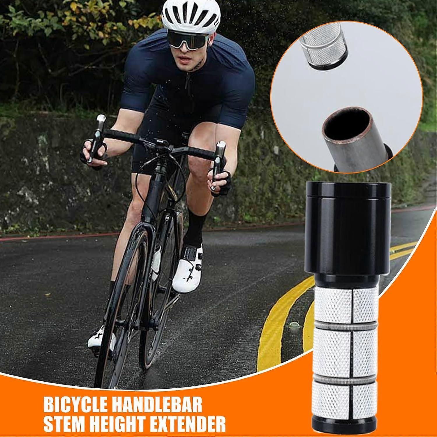 Bike Handlebar Extender 28.6MM Tube, 30MM Extension, Fits Beginner Mountain Biking, Road Cycling, Exercise