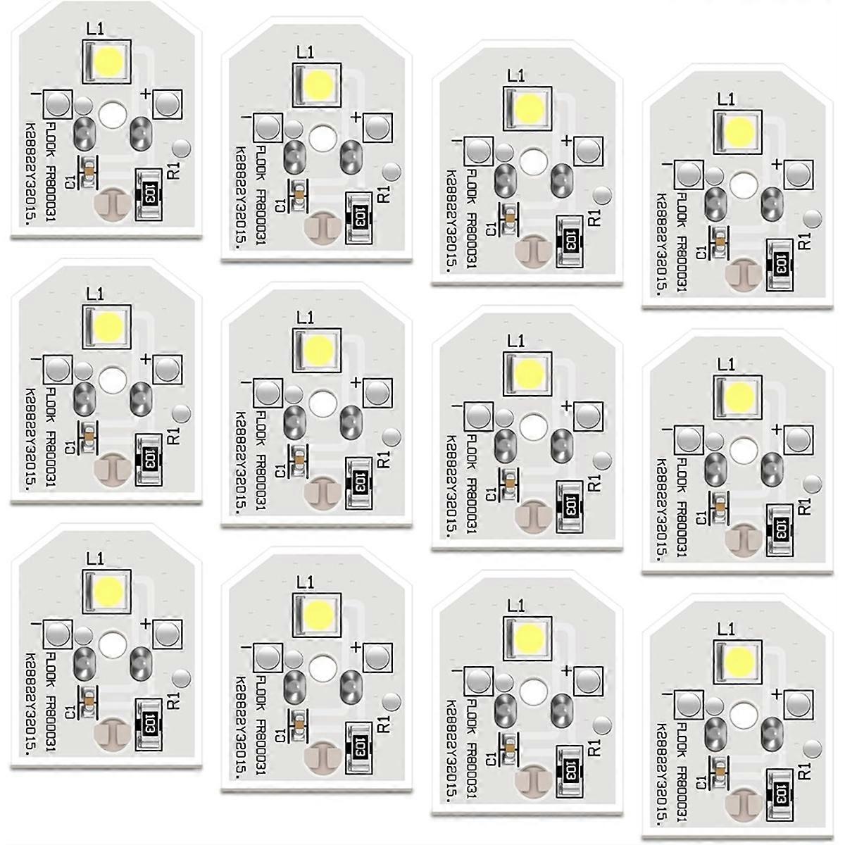 12 Pack WR55X11132 WR55X25754 Refrigerator LED Light for Refrigerator LED Light Bulb Assembly Replacement AP5646375