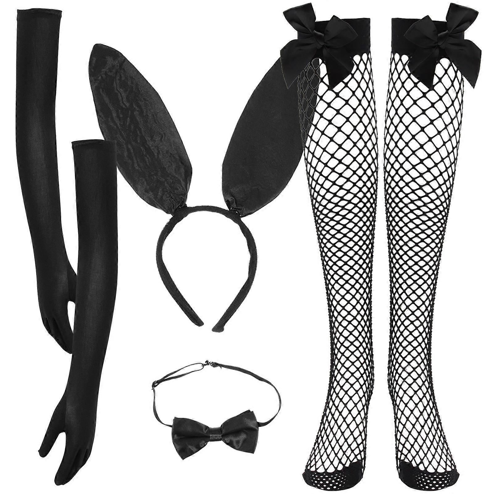 Rabbit Costume Accessory Bunny Cosplay Props for Party 1Set Black