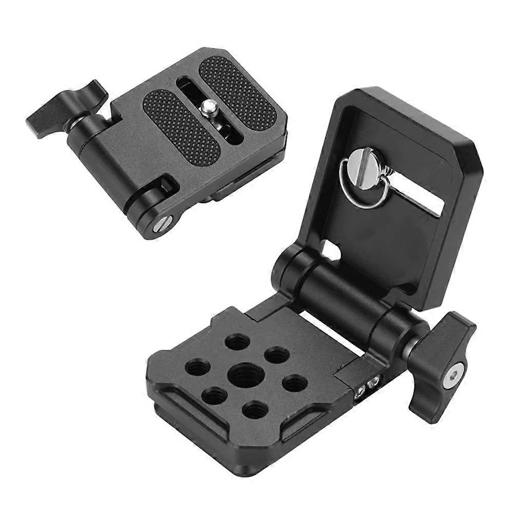 Folding Camera L Bracket Vertical Horizontal Switching Quick Release Plate Monopod Stabilizer Accessories Tripod Head