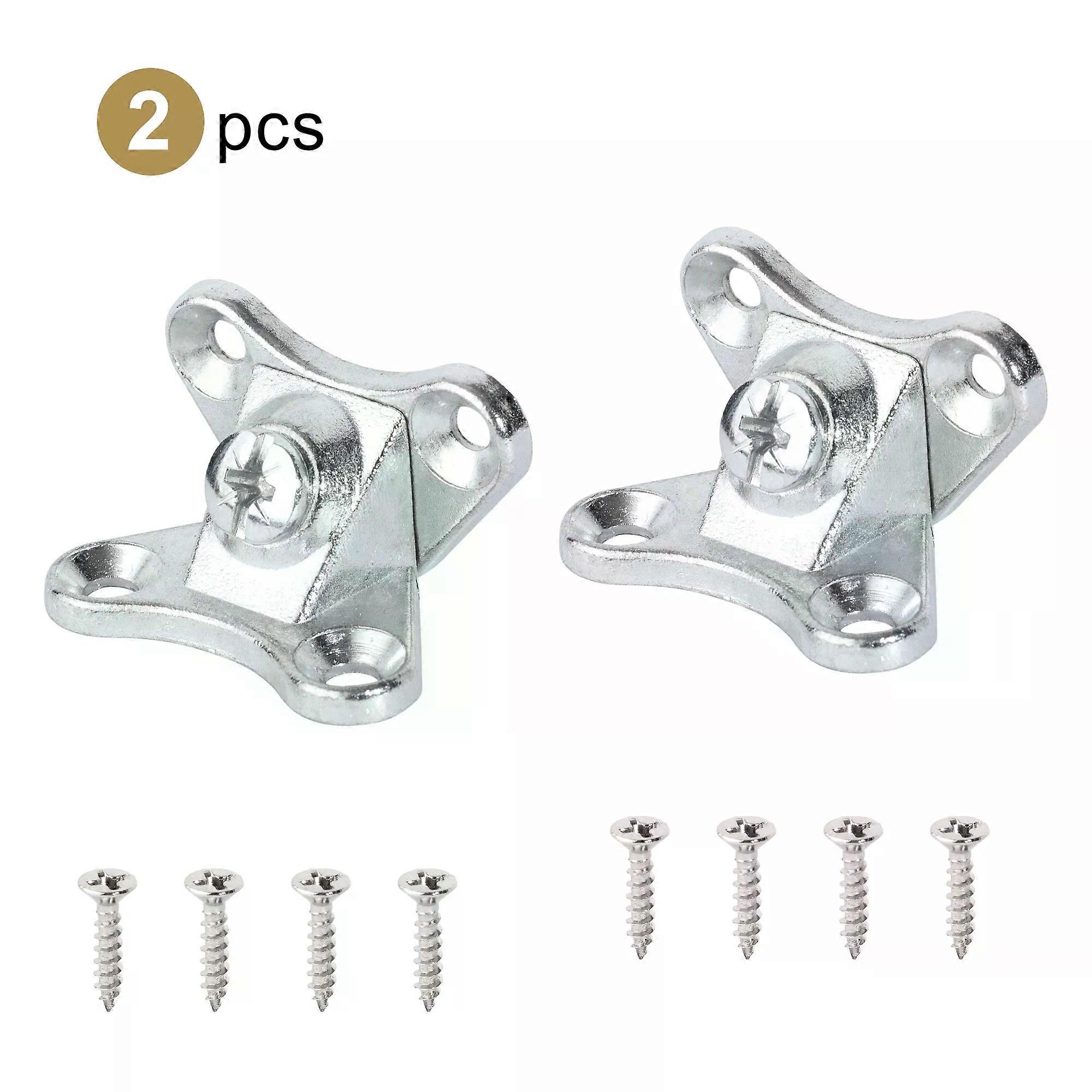 2pcs Steel Corner Angle Brackets Cabinet Adjustment Fixing Shelf Support Brace Furniture Frame Fix Connector