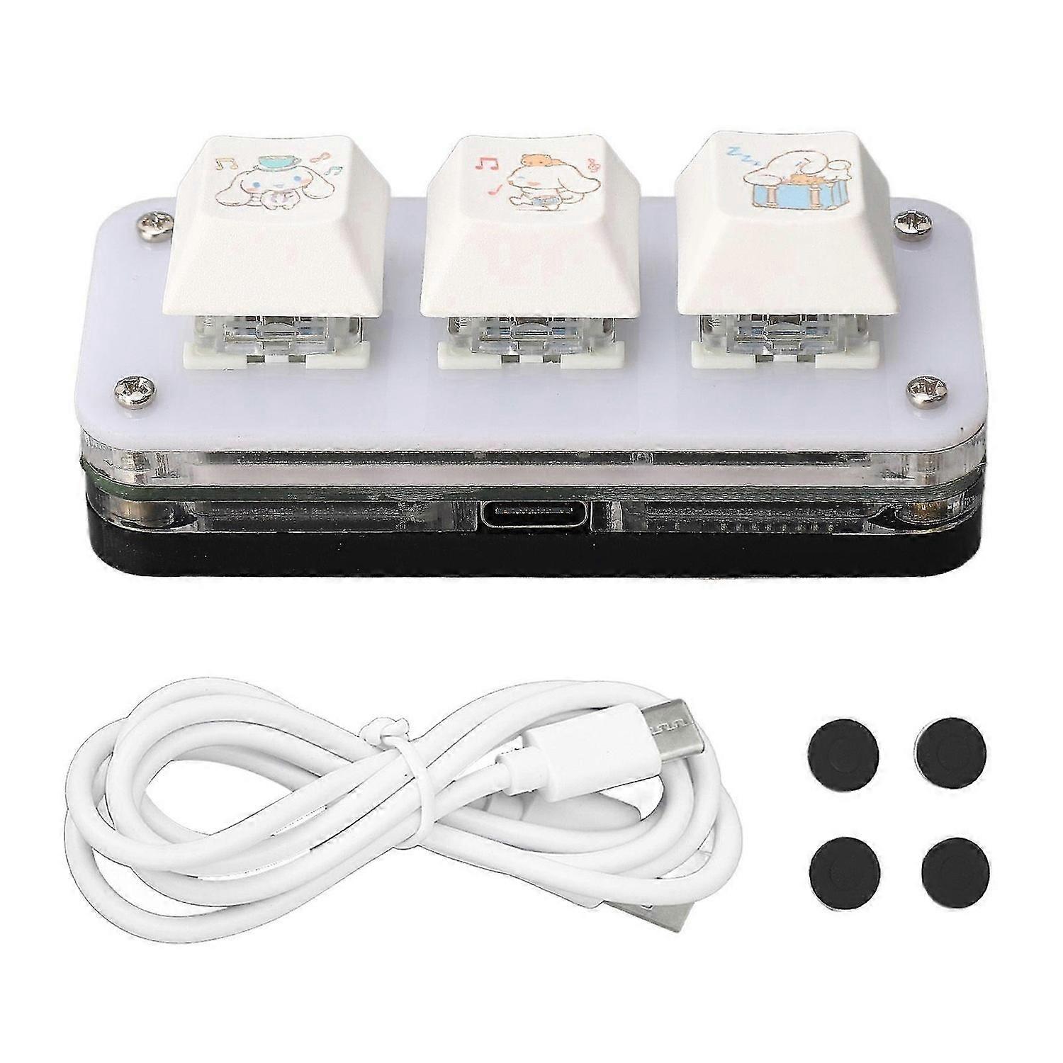 High quality Industrial control button USB mini 3-button keyboard custom keypad