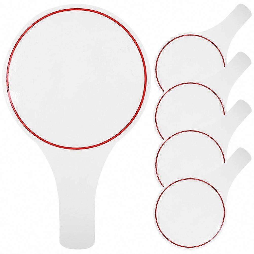 5Pcs Judges Writable Scoreboards Blank Voting Writing Scoreboards for Auctions Accessory