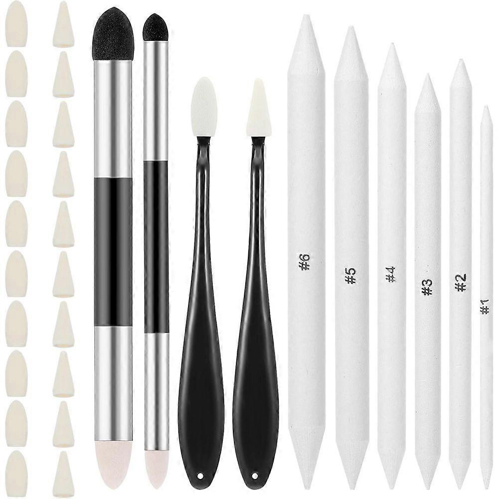 9 Pcs Blending Stumps for Drawing, Blendings Sticks Drawing Art Blenders for Student Artist Charcoal Sketch