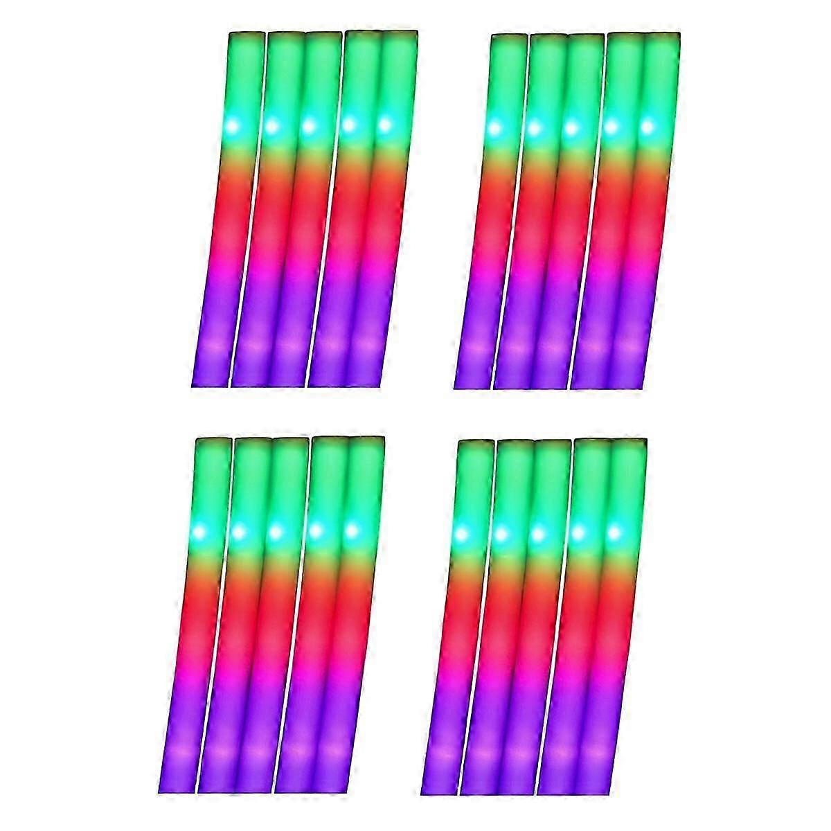 Colorful RGB LED Glow Foam Sticks Cheer Tubes for Various Activities