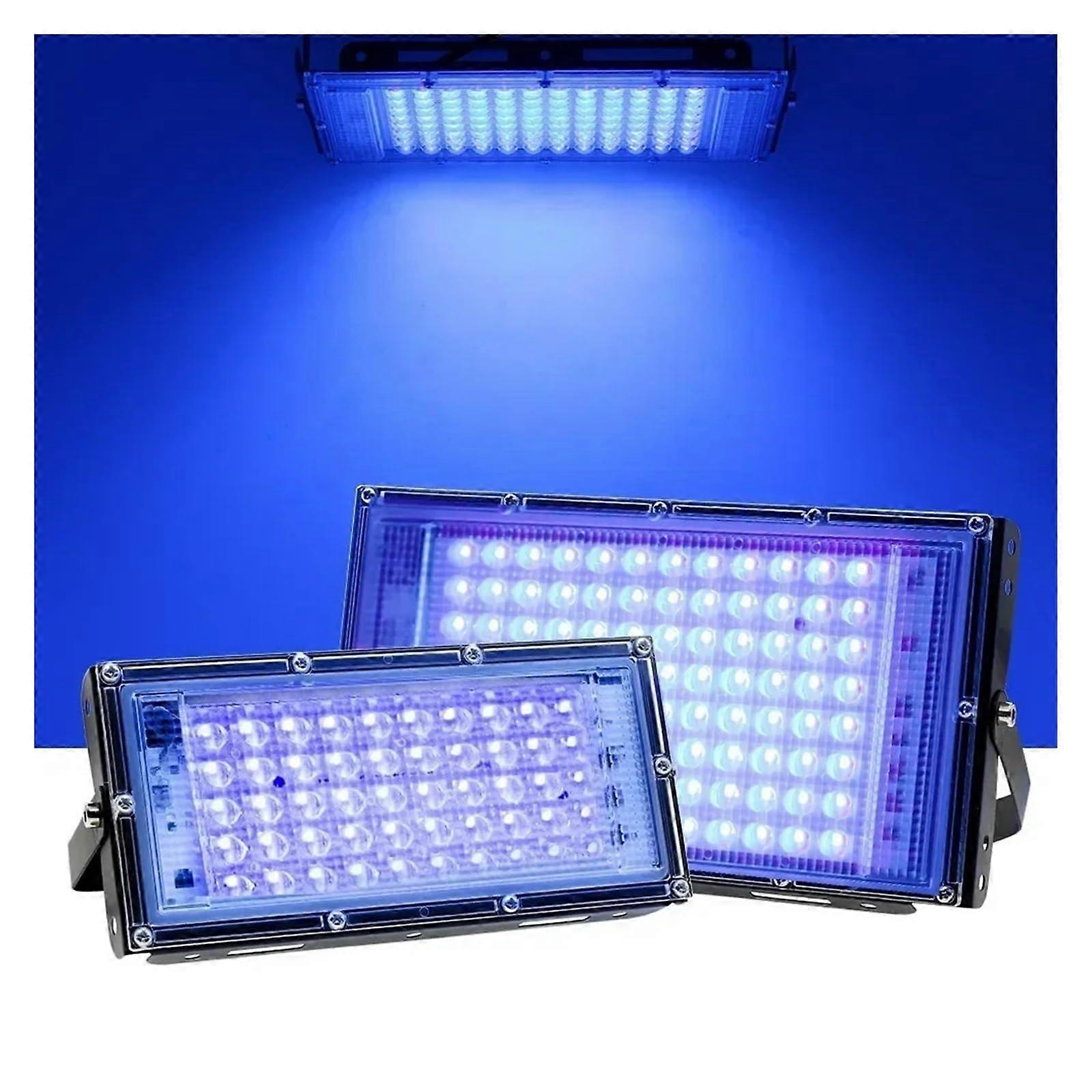 LED Floodlights 365nm UV Curing Light, 50/100/200/300W, Purple Type 1, For Fluorescent Party, DIY Curing Enclosure