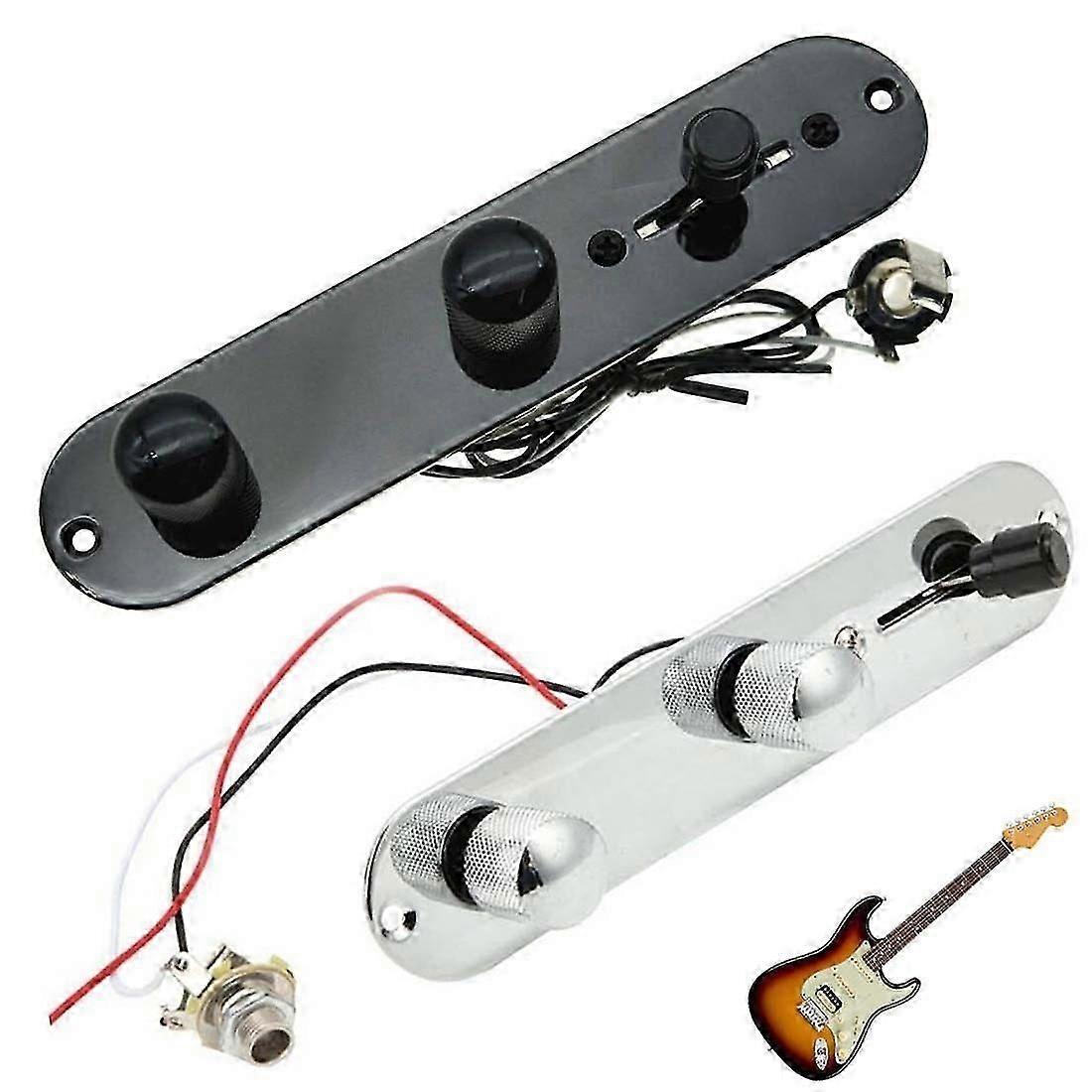 Plaque de commande entièrement chargée Plaque de commande pré-câblée à 3 voies avec faisceau de câblage pour Telecaster/tele -d
