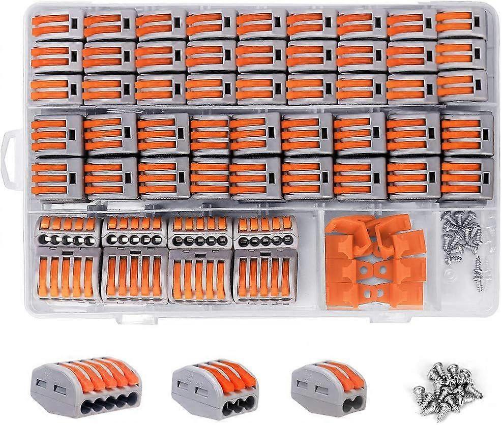 Electrical Terminals Kits 120 PCS, Electrical Connectors Compact Quick Terminal