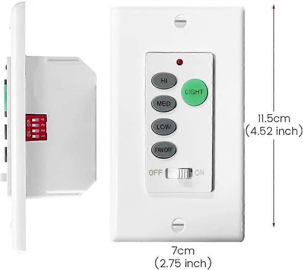 New UC9050T Ceiling Fan Wall Remote Control Dip Switch For Harbor Breeze Hampton