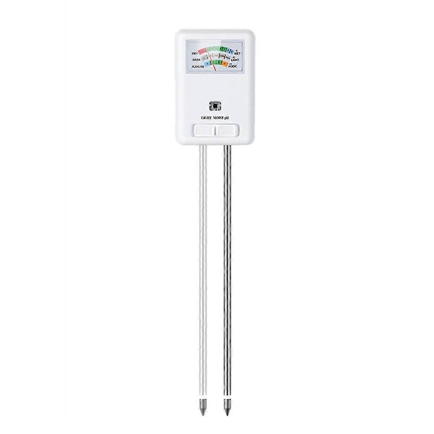 Soil Meter Moisture Light and PH Tester White