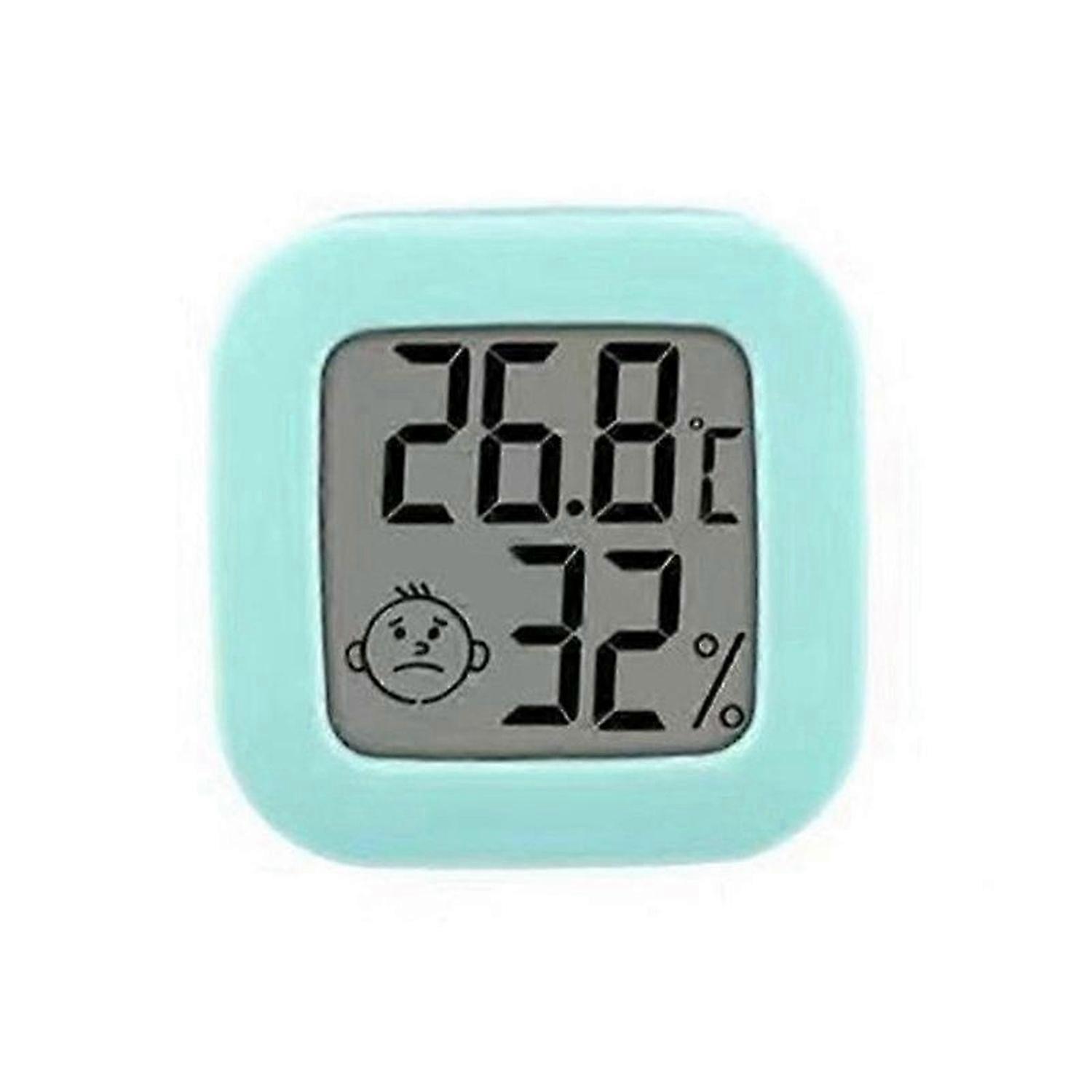 Mini Face Electronic Thermometer Home Office LCD Thermometer Double Sided Tape