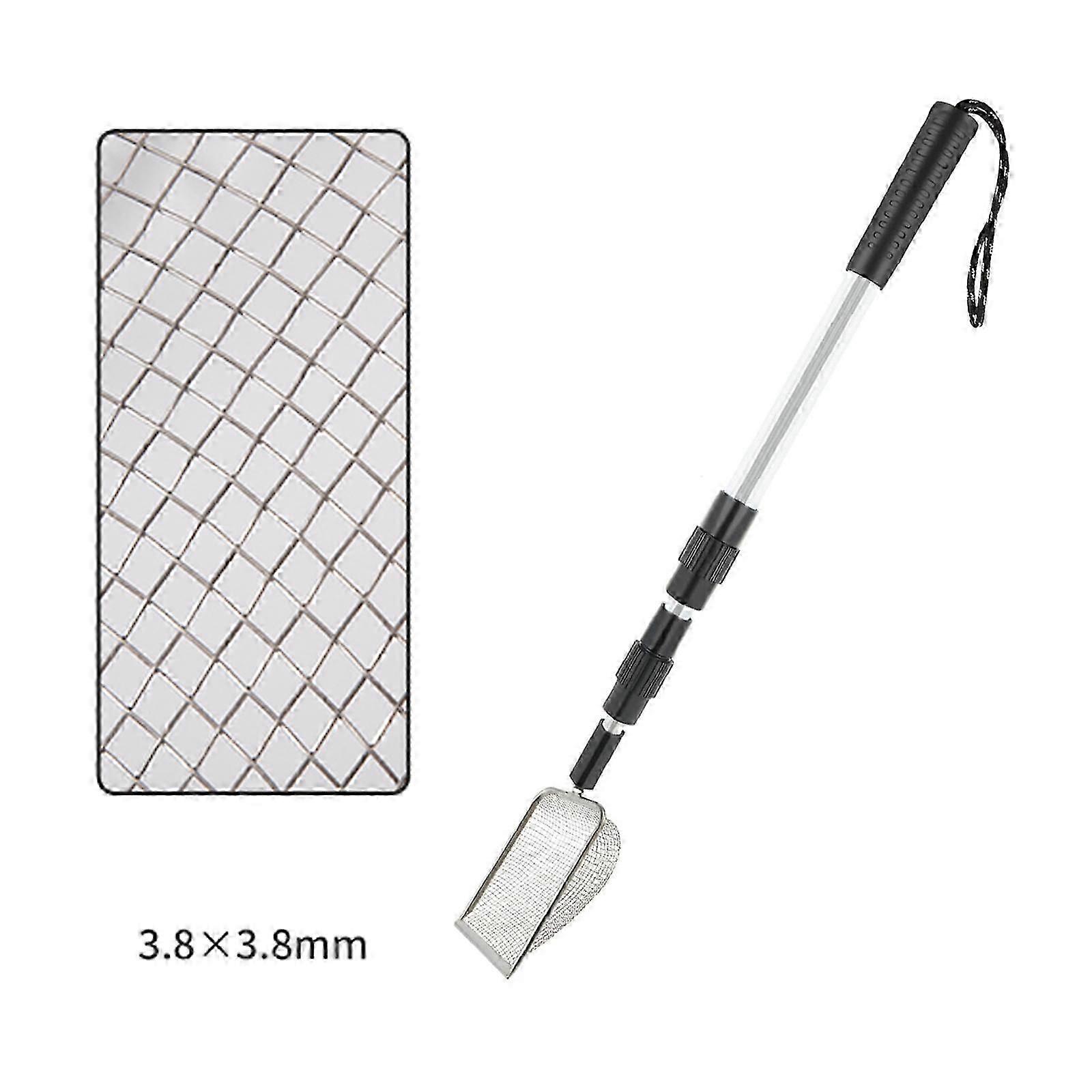 3.8X3.8mm Mesh Sand & Pet Cage Scoop with Telescoping Handle