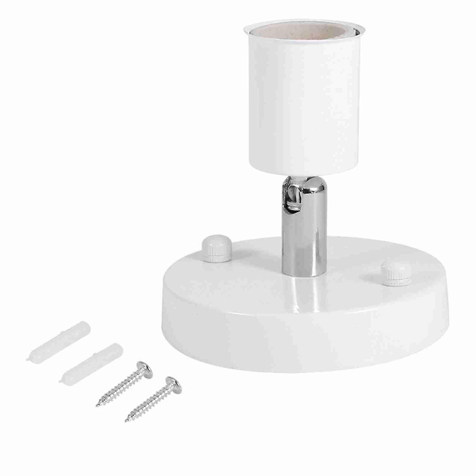 E27 Modern Vintage Ceiling Light Wall Lamp Bulb Holder Single Socket 180 Rotating White