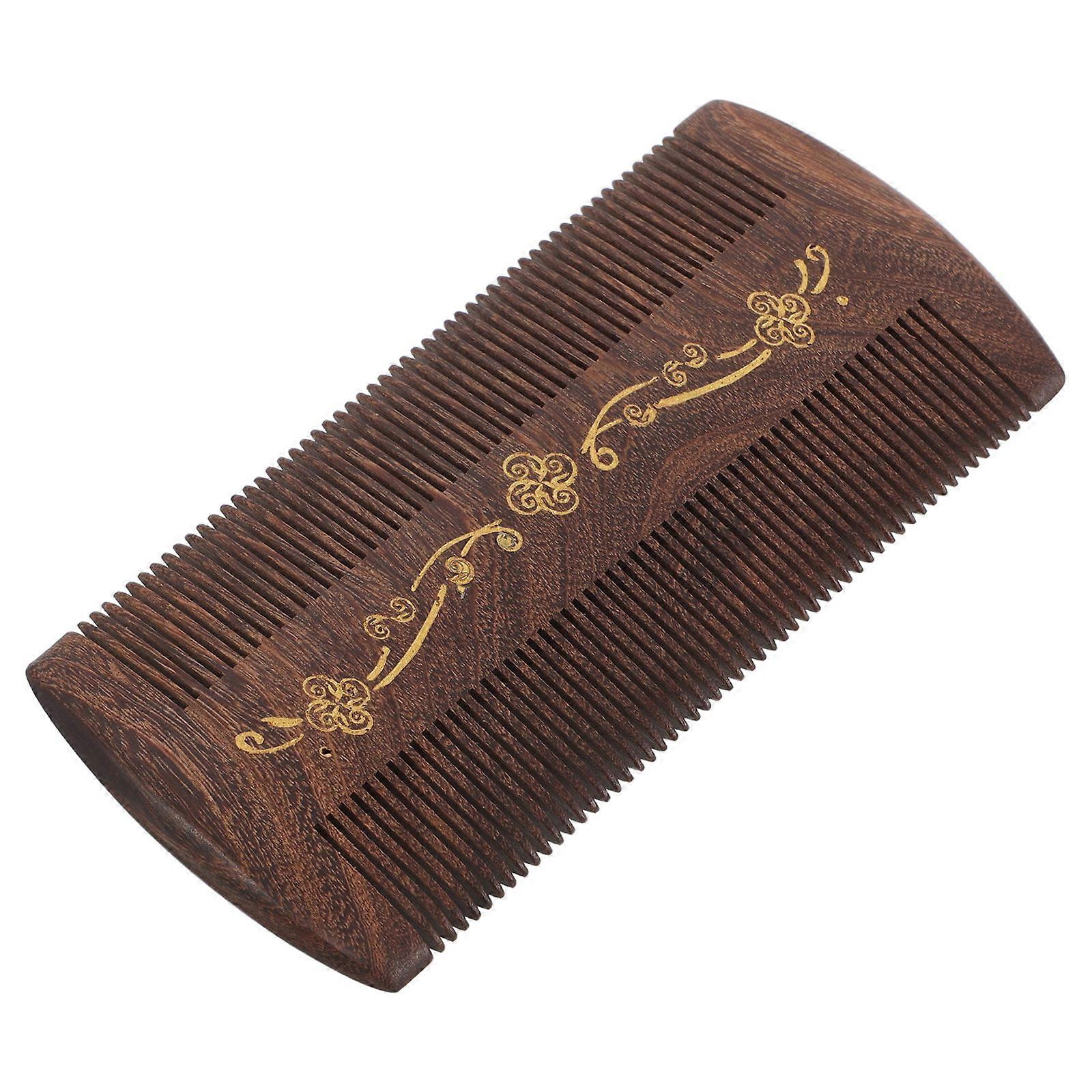 Fine Tooth Comb for Scalp Care and Dandruff Removal 3Pcs Wooden Set