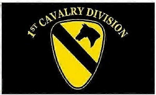 US Army 1st First Cavalry Division Black Flag Full Letter Version Type A 381