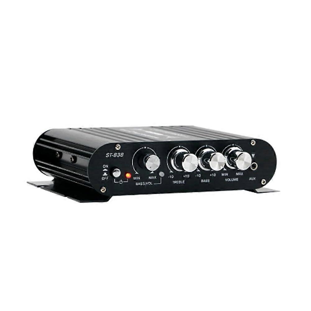 Mini Digital Power Audio Car Amplifier 200W X2(A) Blue LED Stereo Amplifier for Home Theater and Car Audio