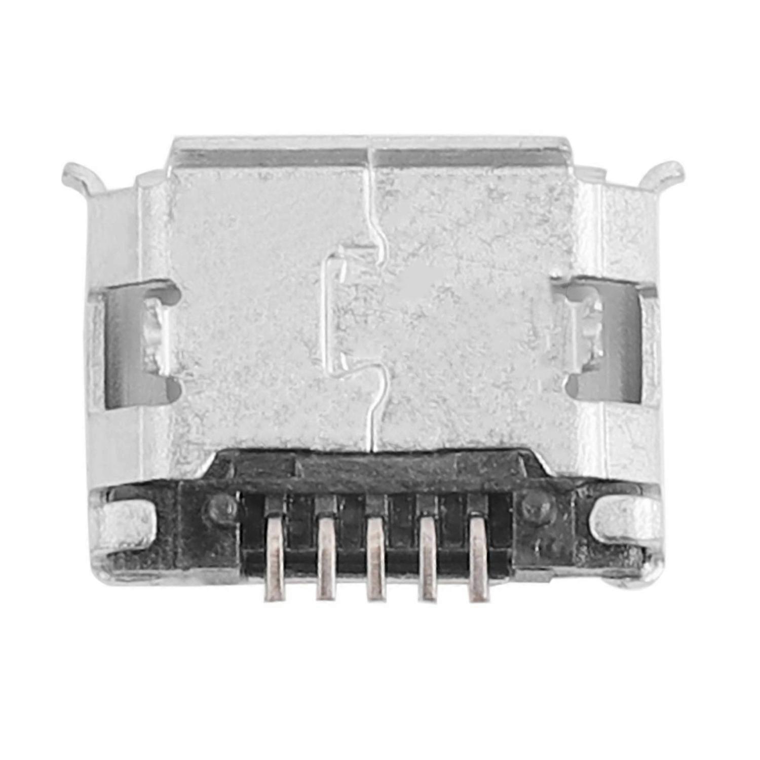 60Pcs Micro-USB B Female 5 Pin SMT Placement SMD DIP Socket Connector