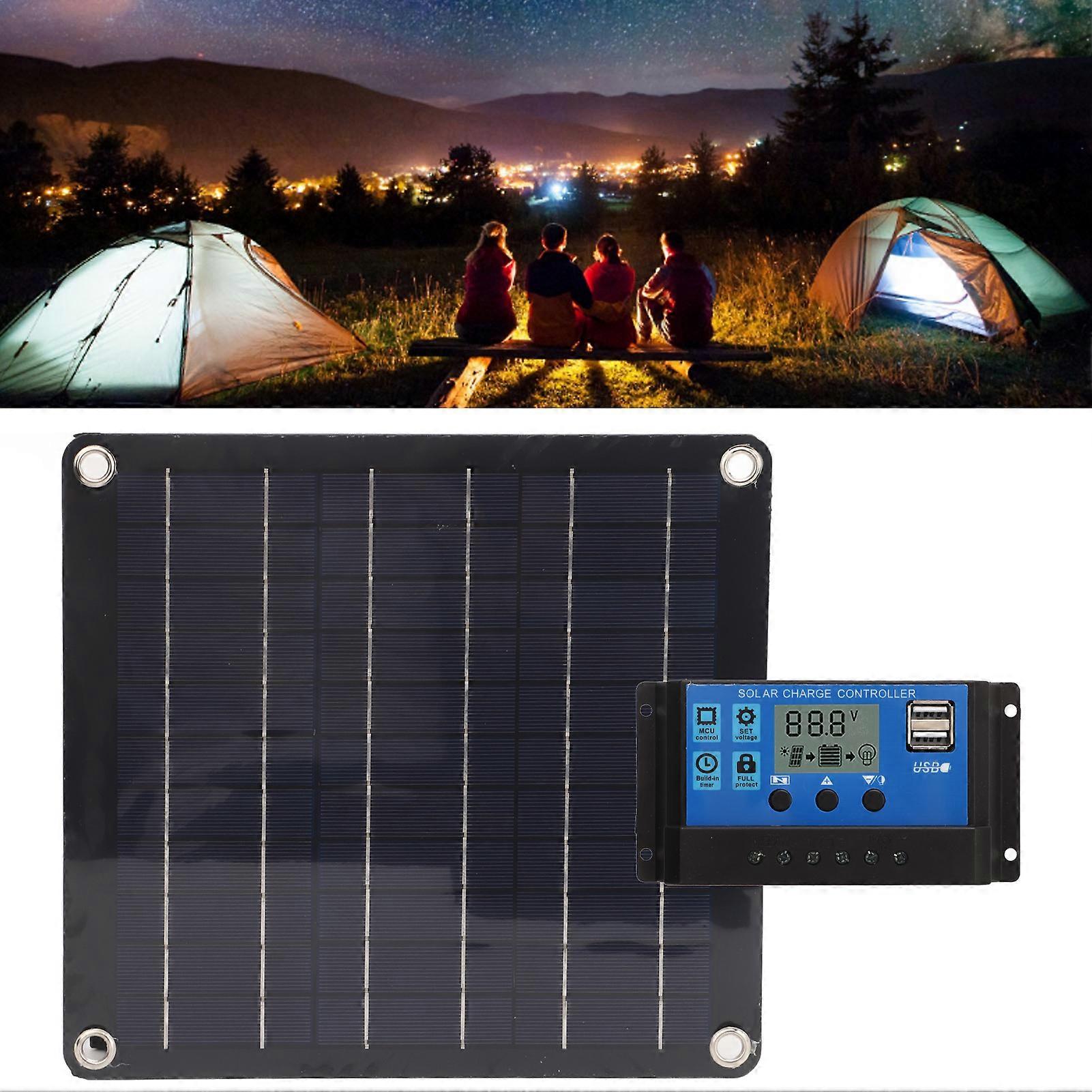 10W 18V Poly Solar Panel Kit with 100A Charge Controller for RV