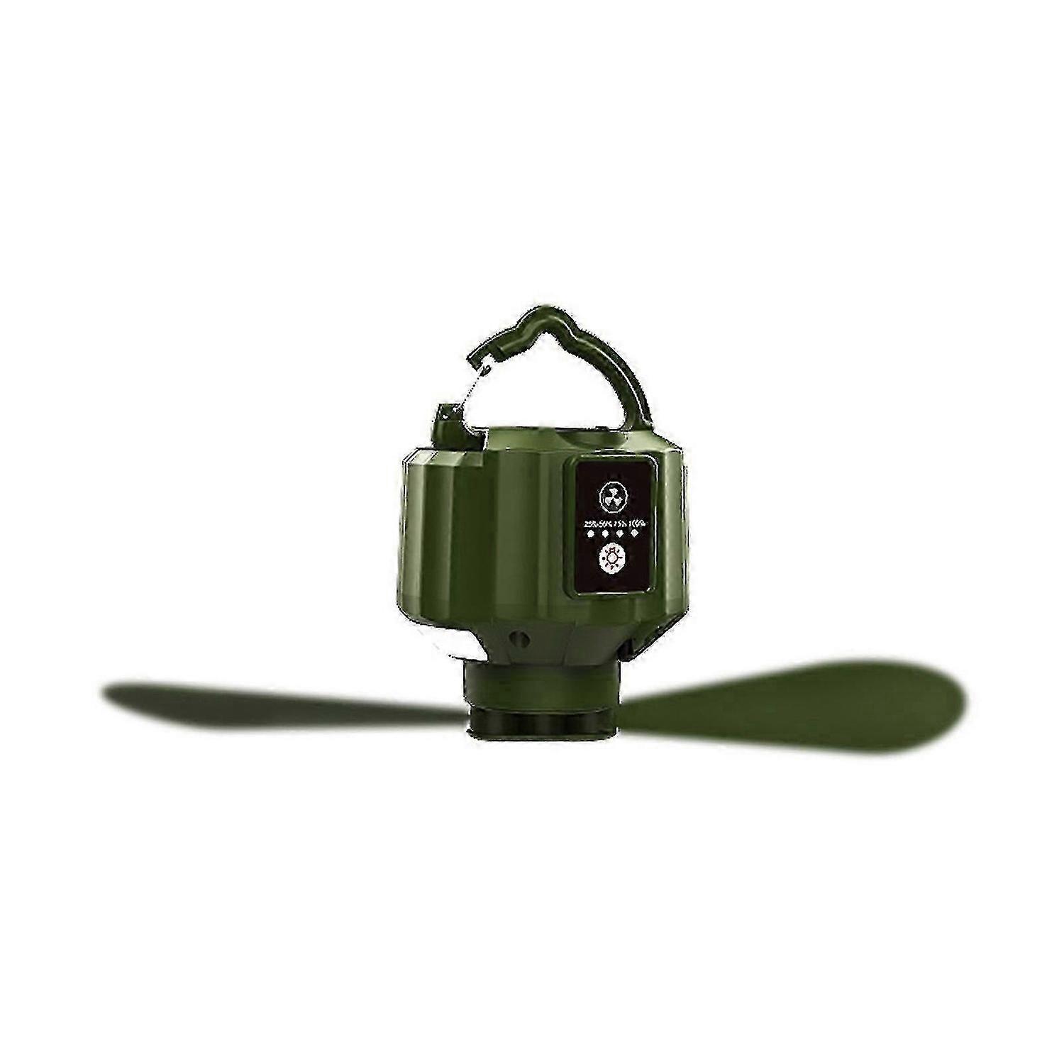 Mini Usb Camping Fan With Led Light, Portable Rechargeable Fanwith Remote Control, Tent Fan With Detachable Fan Blades, Hanging Hook, Timer