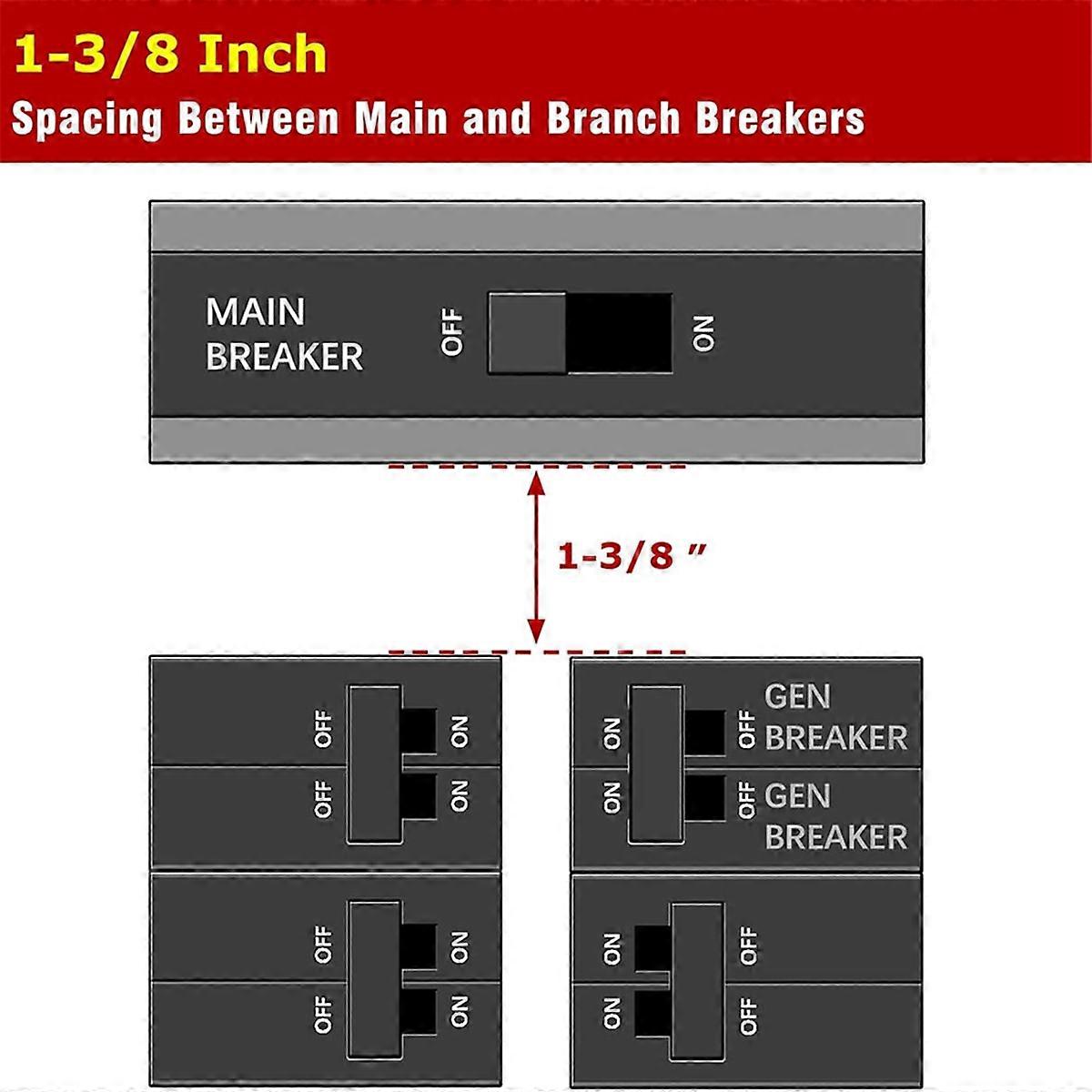 Generator Interlock Kit for D QO or Homeline 150 or 200 Amp Panels.