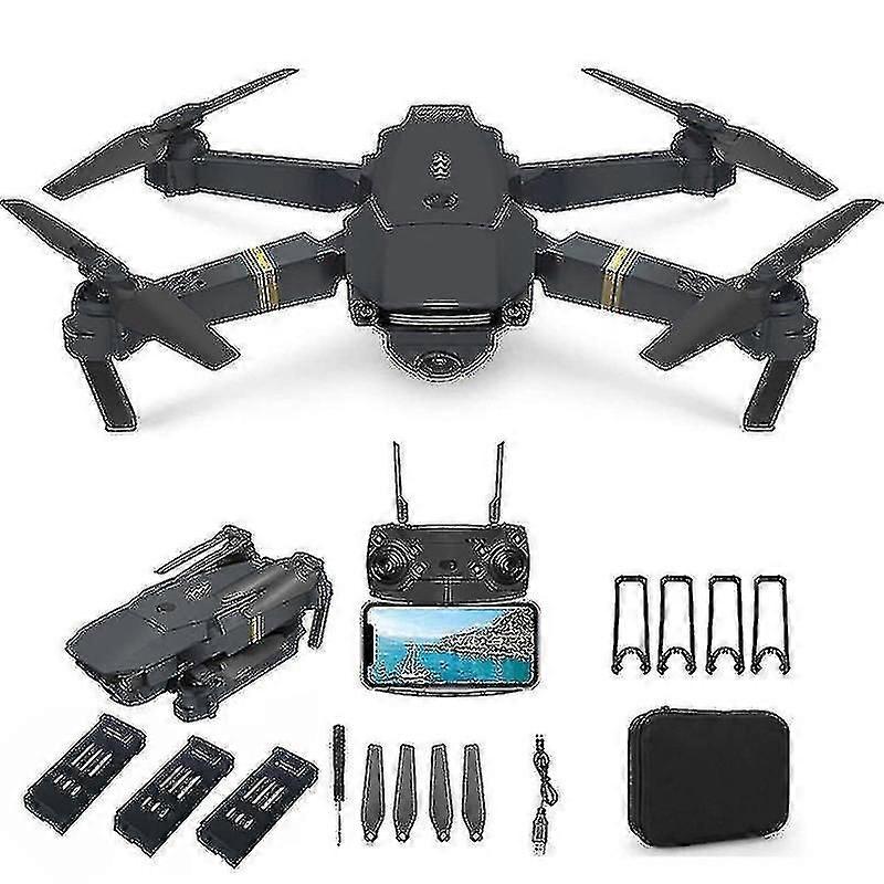 4k Drone E58 Foldable Remote Quadcopter High Definition Camera Wifi Live Video, 4k Three Electric Su