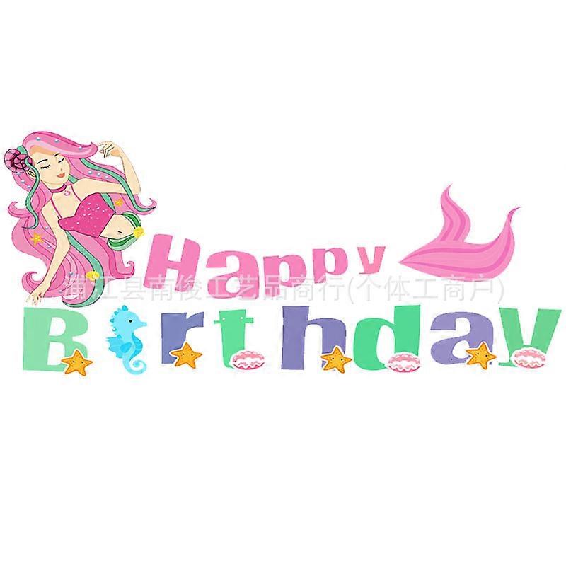 Mermaid theme birthday party decoration set
