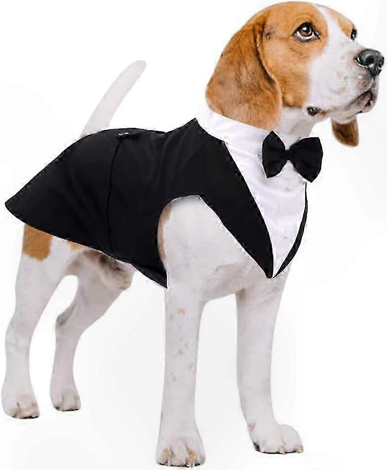Dog Formal Suit and Bandana Combo for Medium to Large Breeds - Ideal for Events and Celebrations
