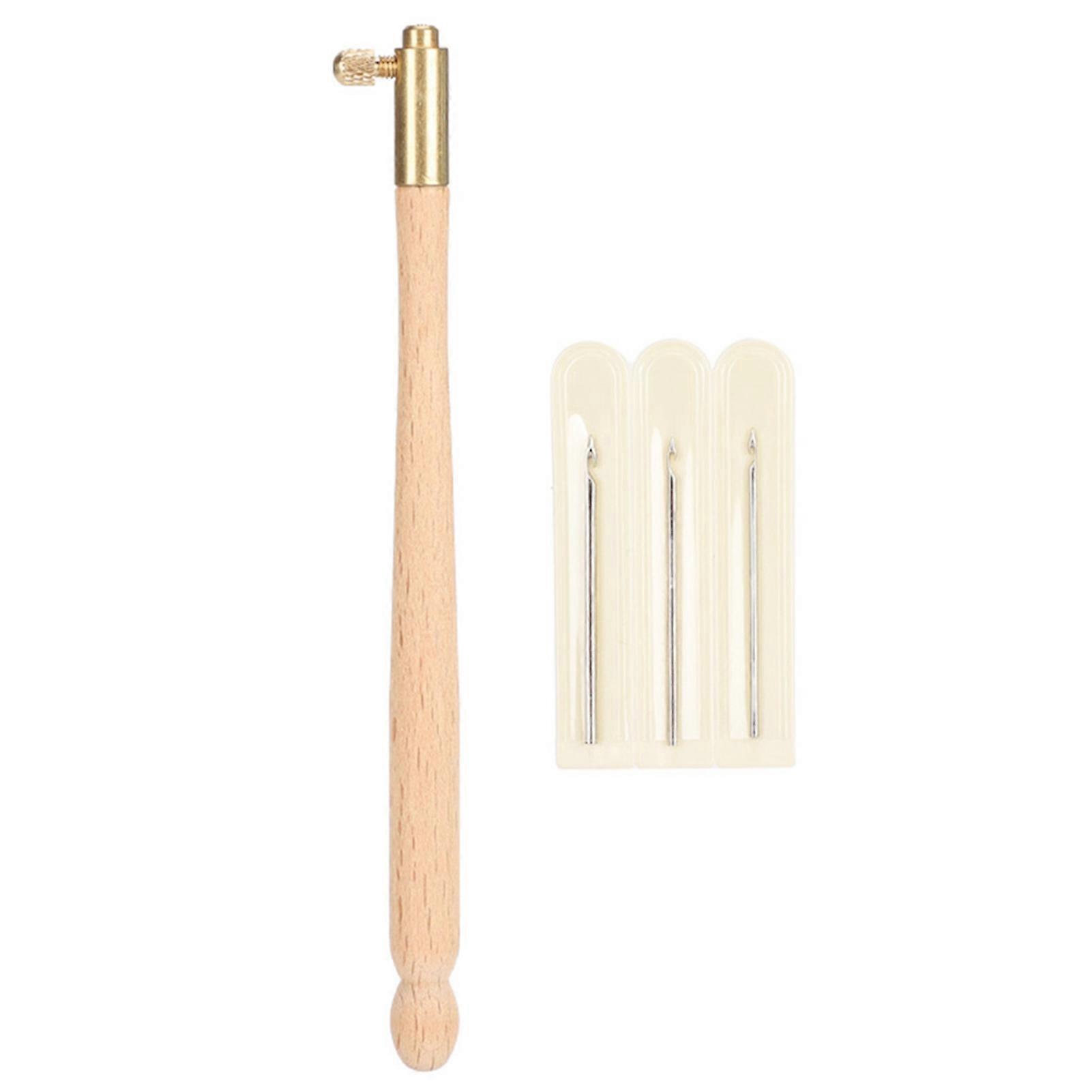 Kit d'outils de couture, de broderie, de tricot, de perles, de crochet avec 3 aiguilles