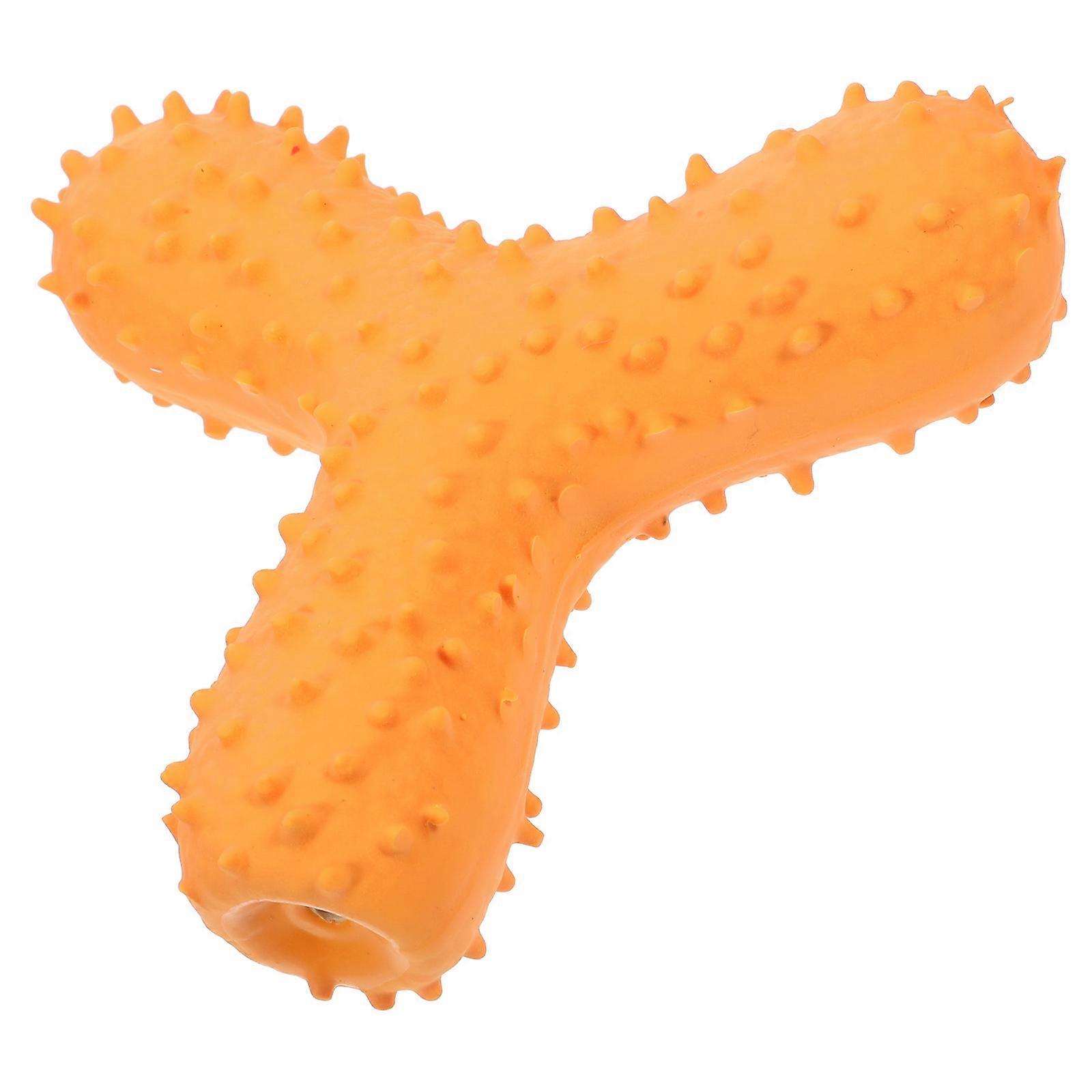 Dog Toy for Playing Orange 5Pcs Unique Shaped Interactive Chew Toy