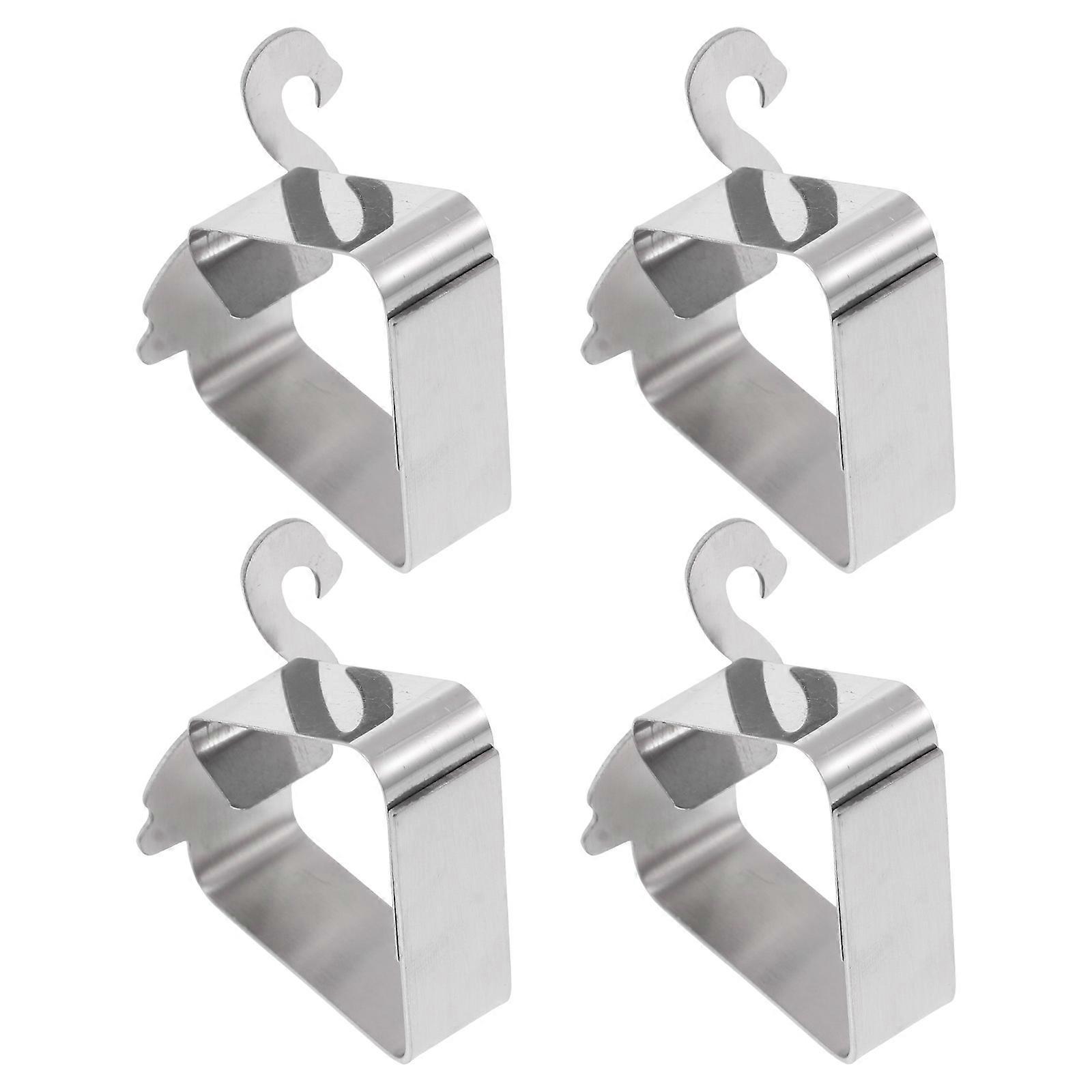 Creative Tablecloth Holder Stainless Steel for Tablecloth Fixing 8Pcs