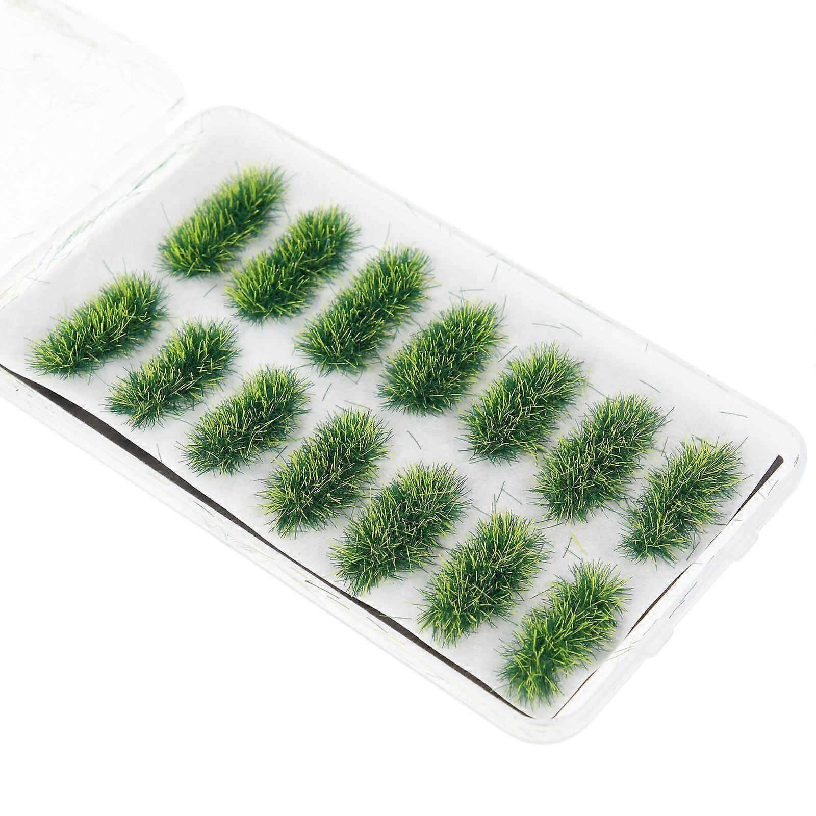 Plastic Grass Cluster Simulation Grass Decor for Crafts 5 Boxes Green