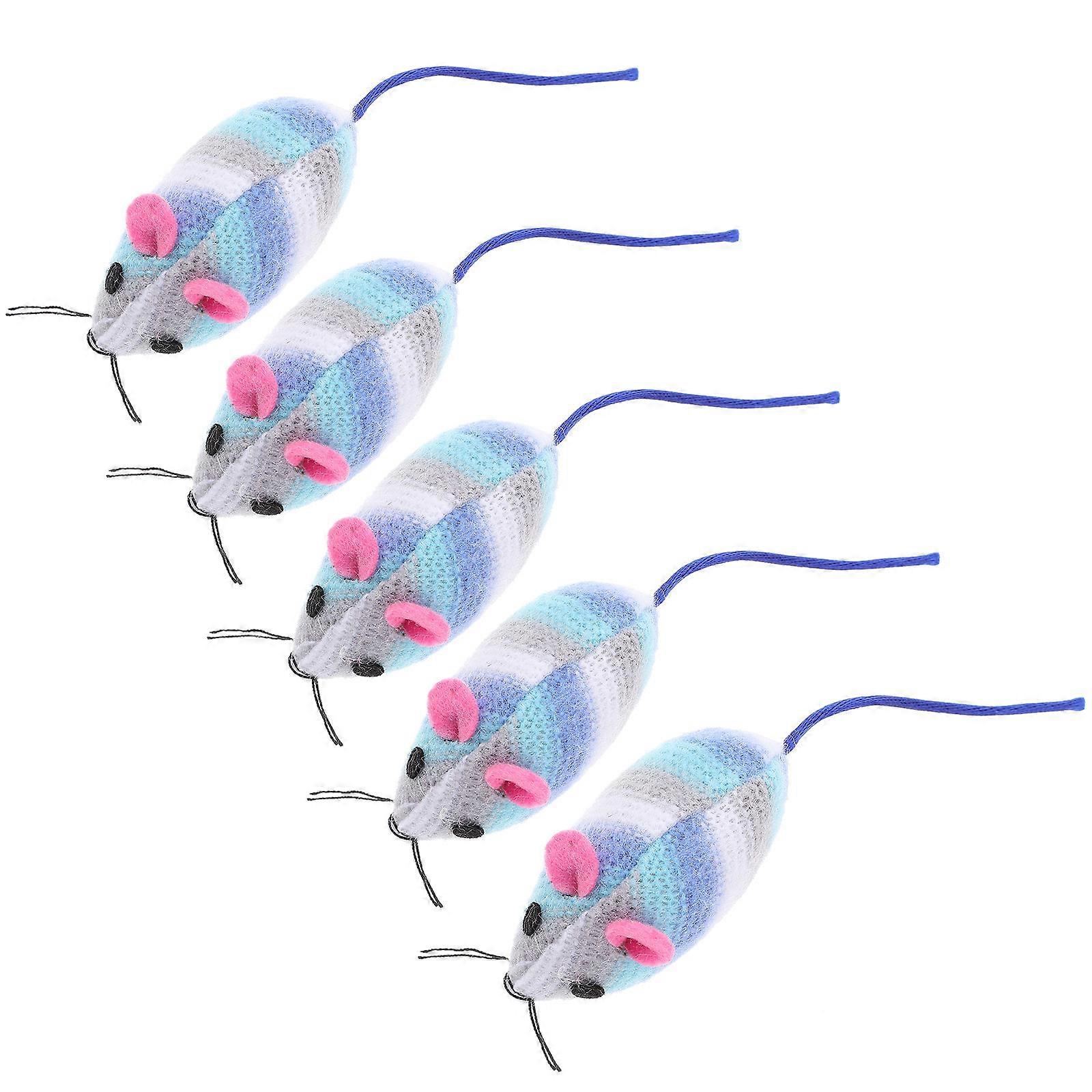 Plush Mouse Cat Toy for Indoor Cats Interactive Play 25Pcs