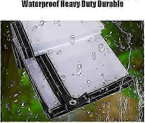Transparent Waterproof Tarpaulin With Eyelets Dust Resistant 3 X 4 M