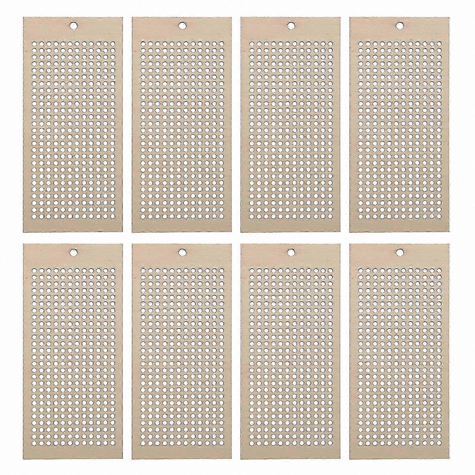 16Pcs DIY Wooden Embroidery Bookmarks - Blank Craft Bookmarks for Handmade Projects