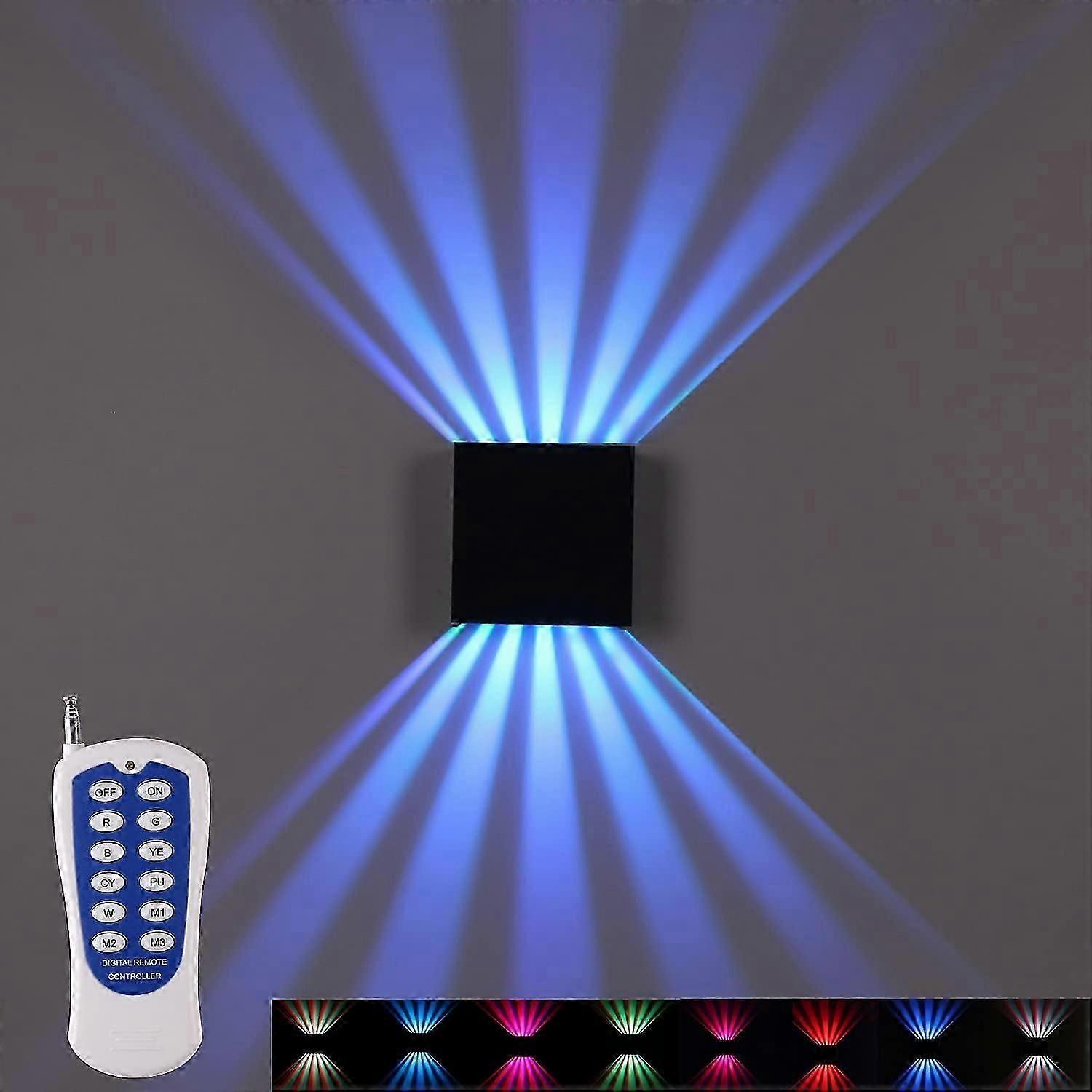 Outdoor wall light double up and down sconce 10W RF remote control