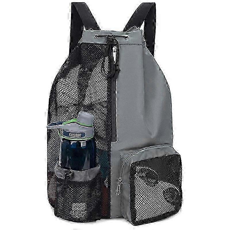 New Swimming Bag Mesh Drawstring Backpack With Wet Bag Beach Backpack, Suitable For Gym And Exercise Equipment Bag 2025