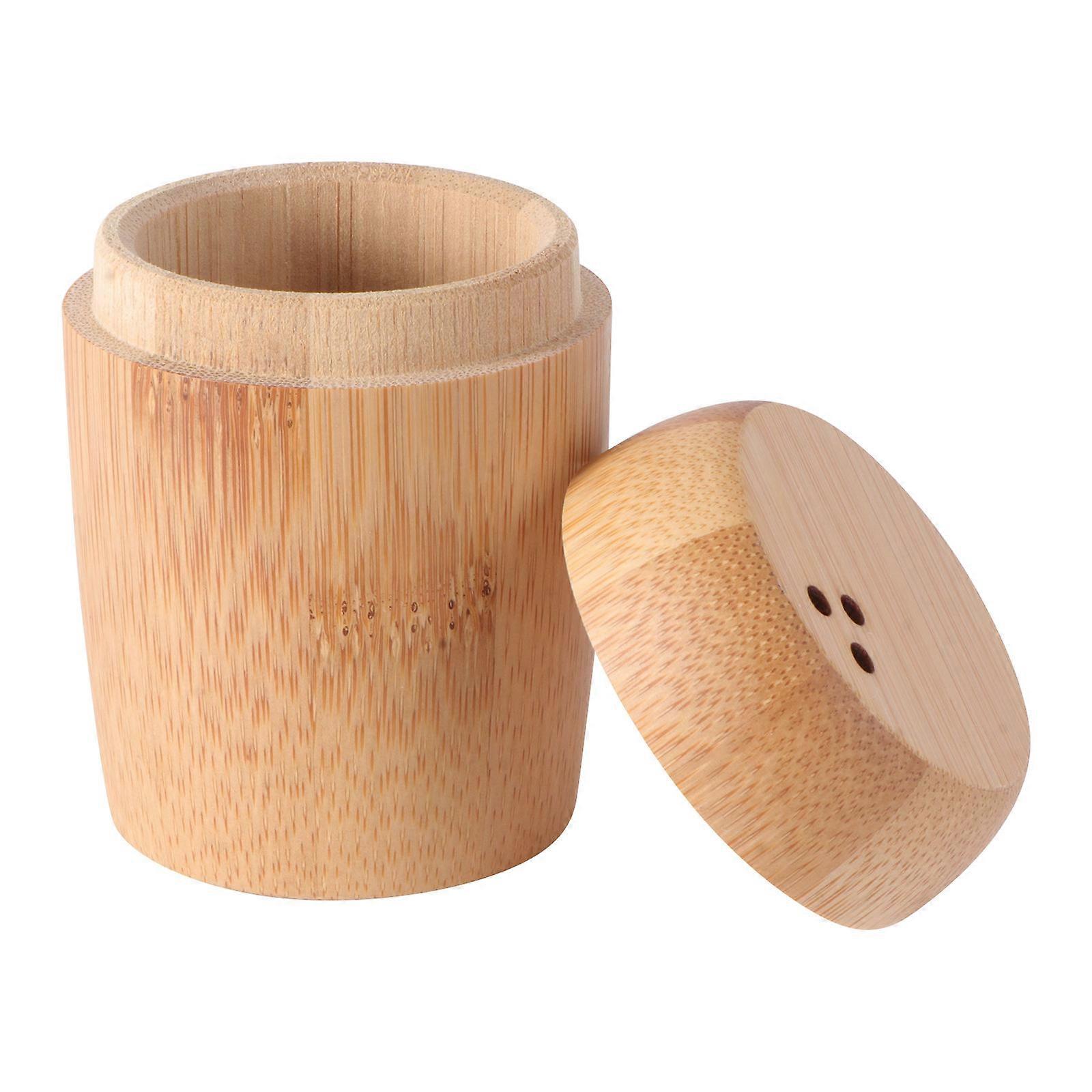 3Pcs Bamboo Toothpick Storage Box Multifunction Holder for Home Use