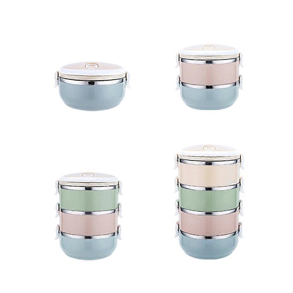 Multi-Layer Lunch Box Stainless Steel Lunch Box for Portable Food Carrier Single Layer