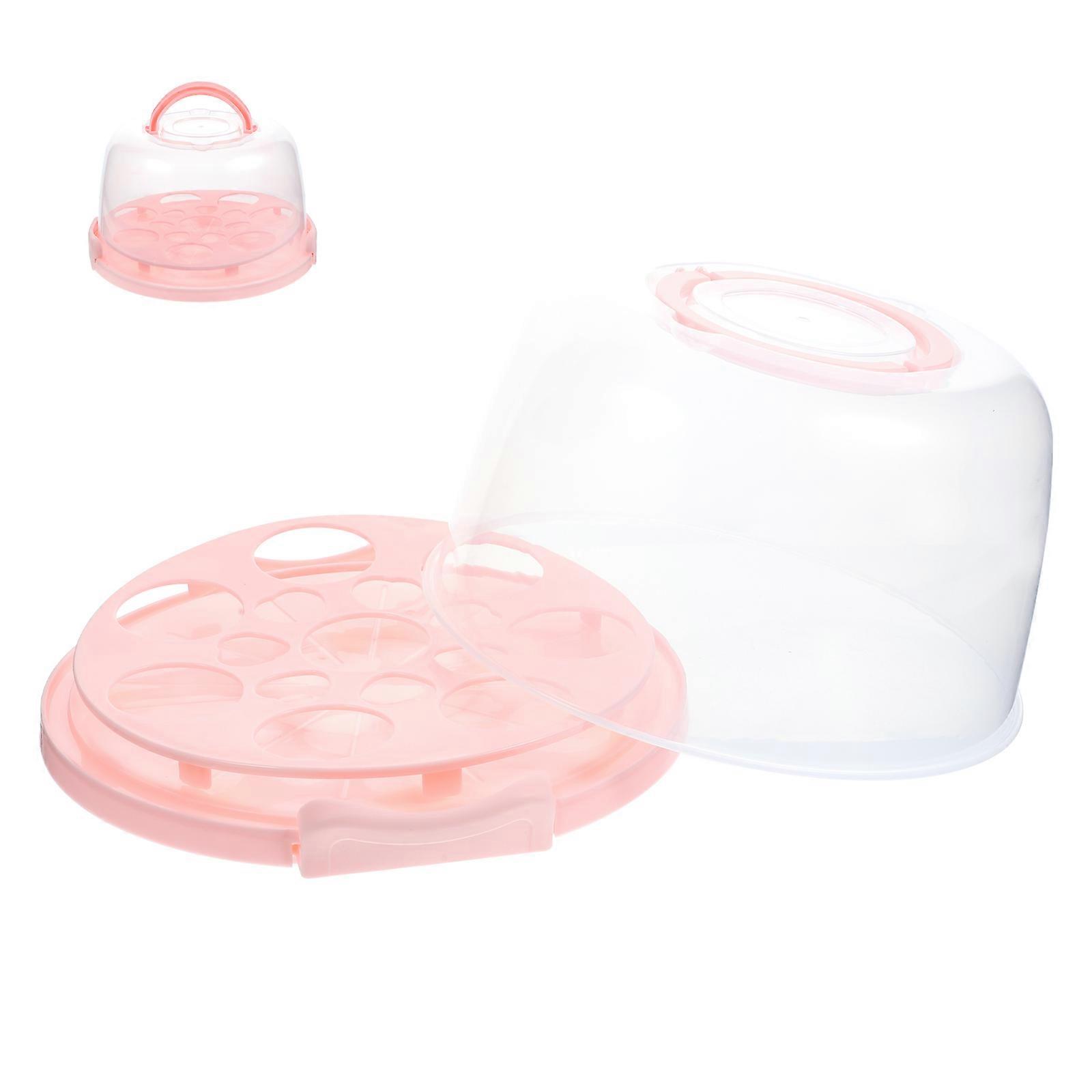 Dessert Carrier Clear Cake Box for Picnic Family Gatherings Health and Safety Assurance 1 Set