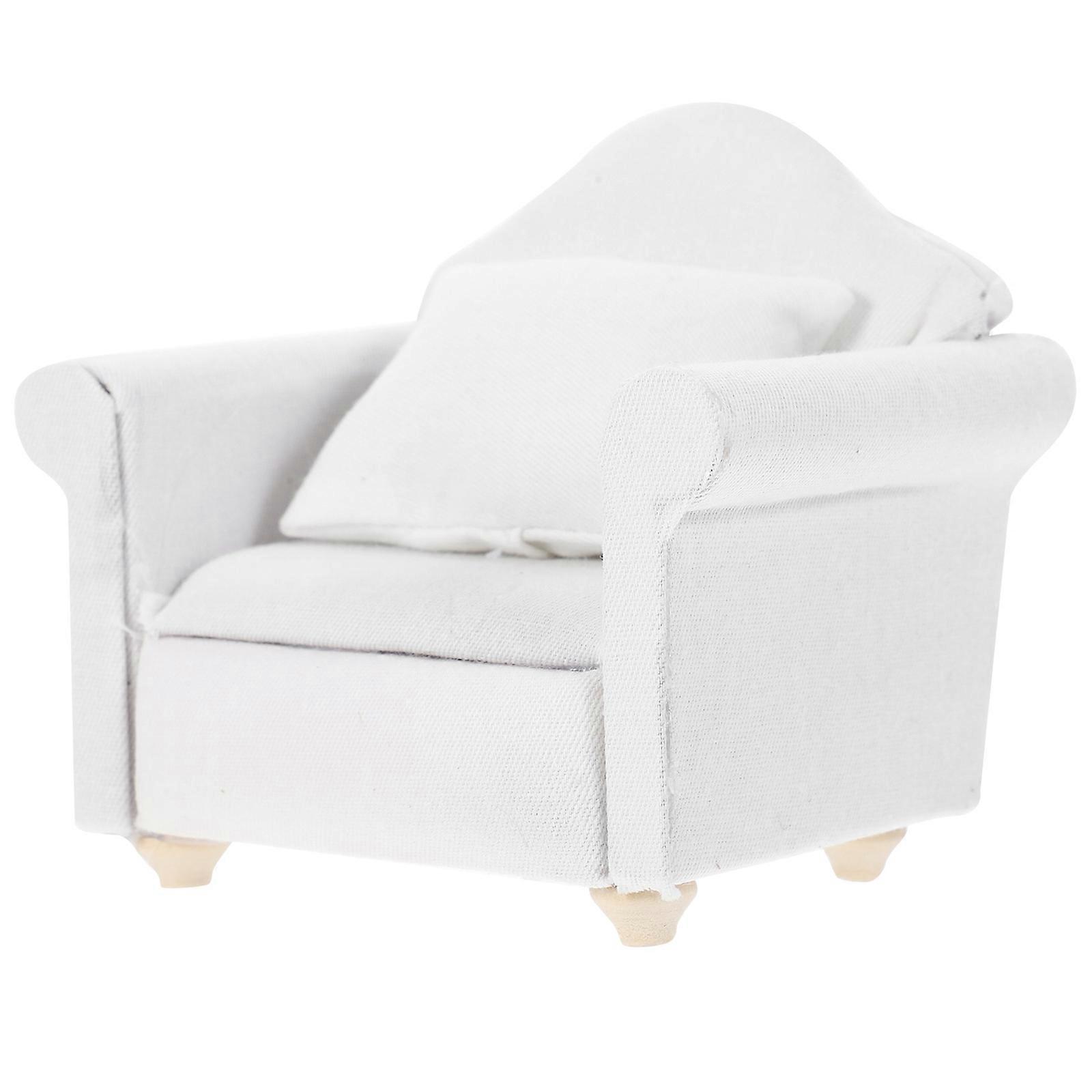 4Pcs Mini Sofa White Hamster Bed for Soft Comfortable Small Pet Rest