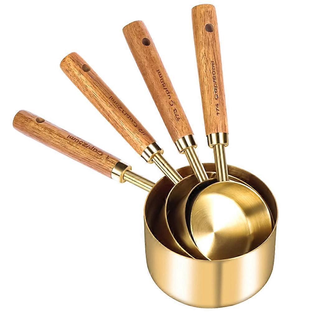 Golden Metal Measuring Spoons Set for Accurate Measuring 12Pcs
