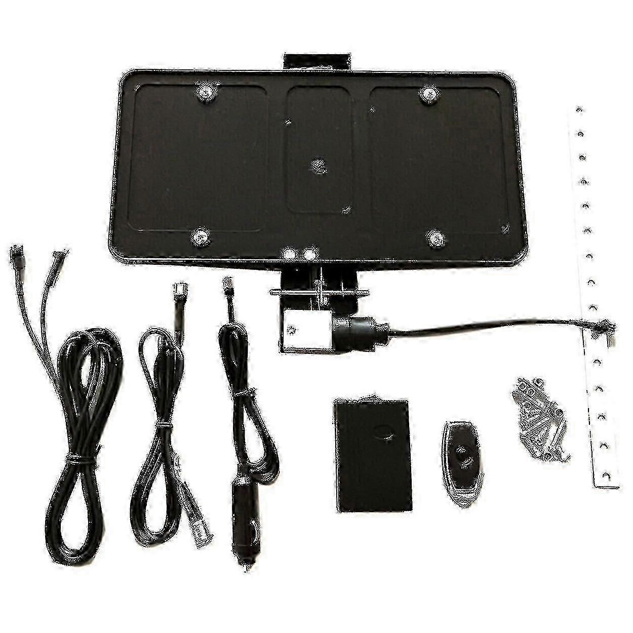 Télécommande de plaque d'immatriculation rétractable Flip USA en acier inoxydable 2025