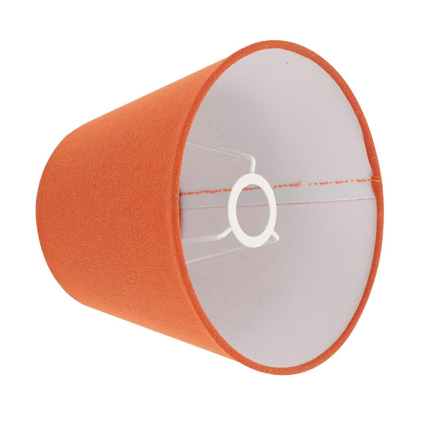 E14 Base Lamp Shade 2Pcs Red Durable Cloth and Iron Chandelier Lamp Shades for Decor